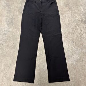 Isaac Mizrahi Black Straight-Leg Women's Pants